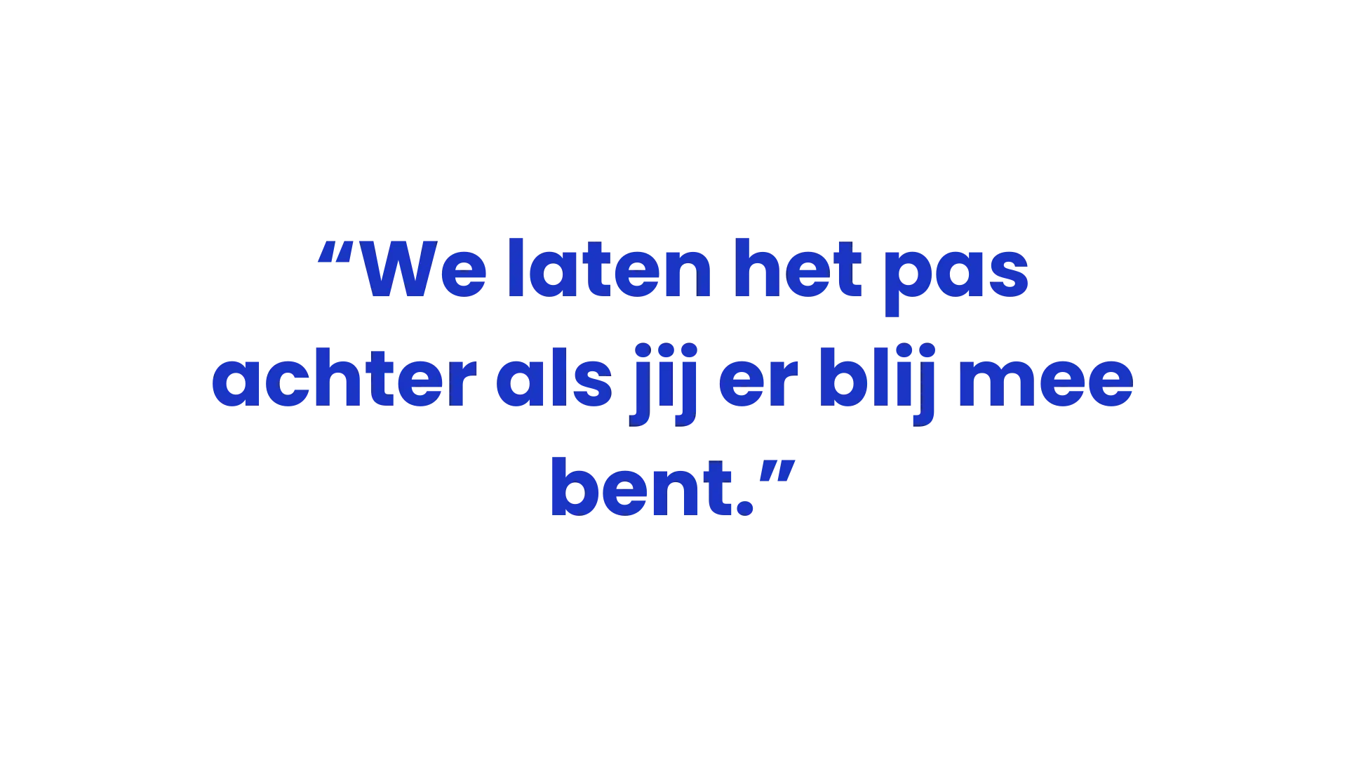 Comfort Crew - stap 4